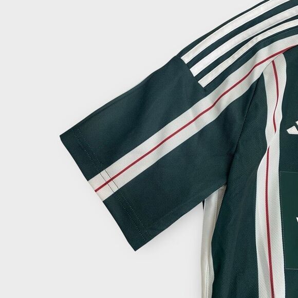 Adidas Manchester United Away Green/White Youth 23/24 Jersey IA7195 size L New - Picture 4 of 10